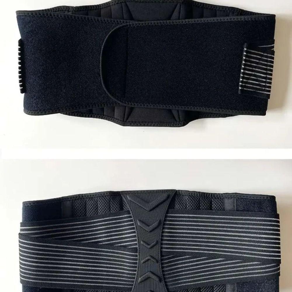 Pressurization Spine Support Belt 8-springs Lumbar Corset Orthopedic Lumbar Belt Gym Training