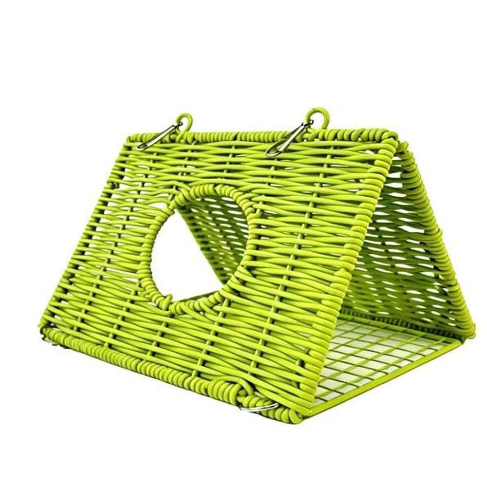 Imitate Rattan Parrots Woven Bird Nests Breathable Hamster Hideout Cave  Summer Use