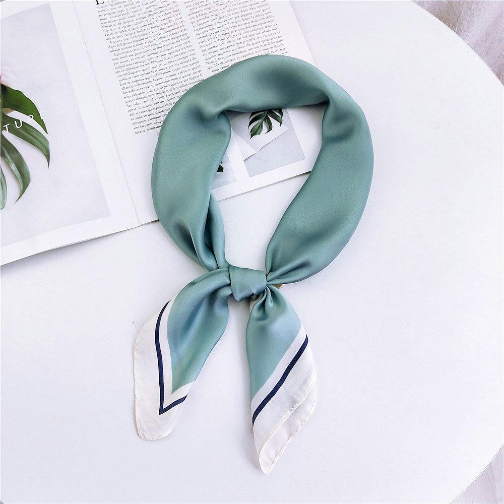 Модный декоративный шарф, повязка для волос, резинка для волос 70, маленький квадратный шарф, шелковый шарф, женский весенне-осенний универсальный маленький шарф, профессиональный шарф