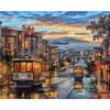 Romantic City Night DIY Painting By Numbers Abstract Picture Modern Wall Art Canvas Painting Gift