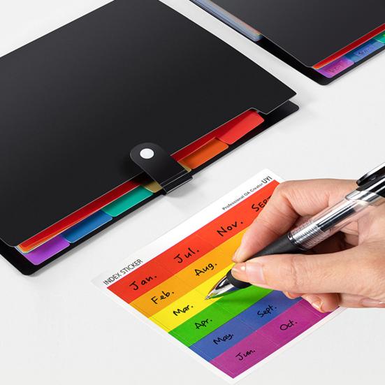 Расширяющиеся папки для файлов, 3 шт., большая емкость, 7 сеток, многоразовые, легкие, размер А4, папка для файлов, органайзер для документов