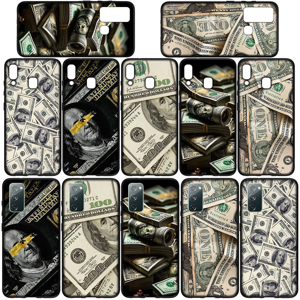 Чехол для iPhone 16 15 Xiaomi Redmi Note 14 13 12 11 Pro Max X 8 9 16e Samsung Galaxy S25 S24 S23 A4 Moto G85 OPPO Huawei Money 100 Dollars Phone Case