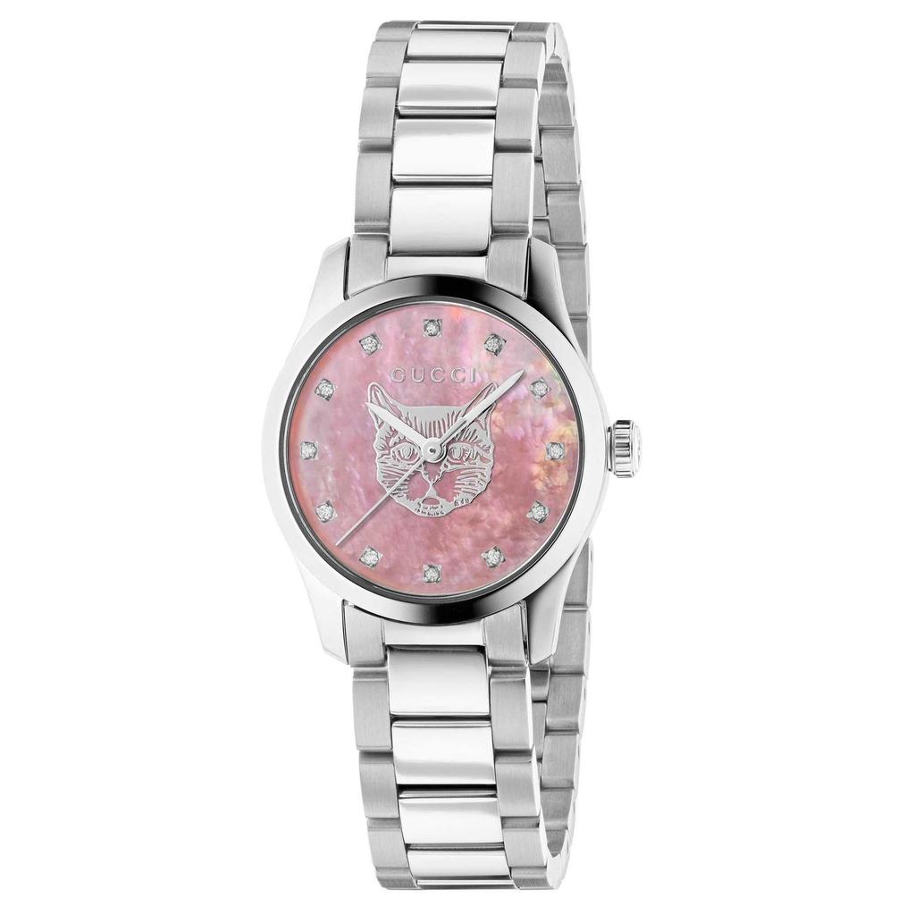 Gucci YA1265025 G-Timeless Pink Mother of Pearl Dial Ladies Watch