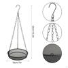 Hanging Bird Feeder Adjustable Chain Iron Waterprood Versatile Food Platform Metal Mesh for Balcony