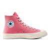 Converse Chuck 70 CDG PLAY x Converse Chuck Taylor All Star 1970s Высокие Удобные Повседневные Универсальные Высокие Канвас Унисекс Розовые