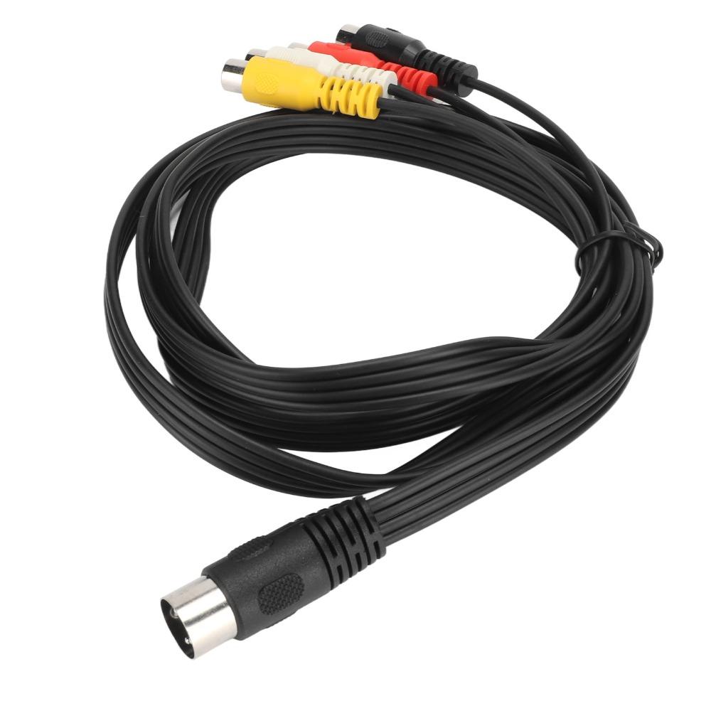 Plug and Play Audio Cable Connector 4.9ft DIN 5 Pin to 4RCA Cord  DVD