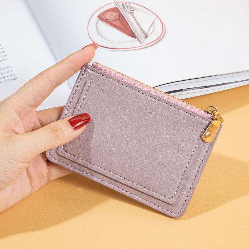 Сумка для монет на молнии для девочек 2022 года с отделениями для нескольких карт — корейский стиль