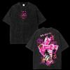 Футболка Wash Tee JoJo Killer Queen Yoshikage Kira Винтажная Аниме Стирка Графическая Уличная Одежда Манга Футболка Высокое Качество Короткий Рукав Женская Мужская Одежда
