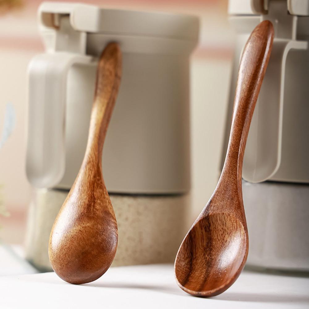 10Pcs Long Handle Serving Spoons Smooth Polished Soup Spoons Comfortable Coffee Spoons For Eating