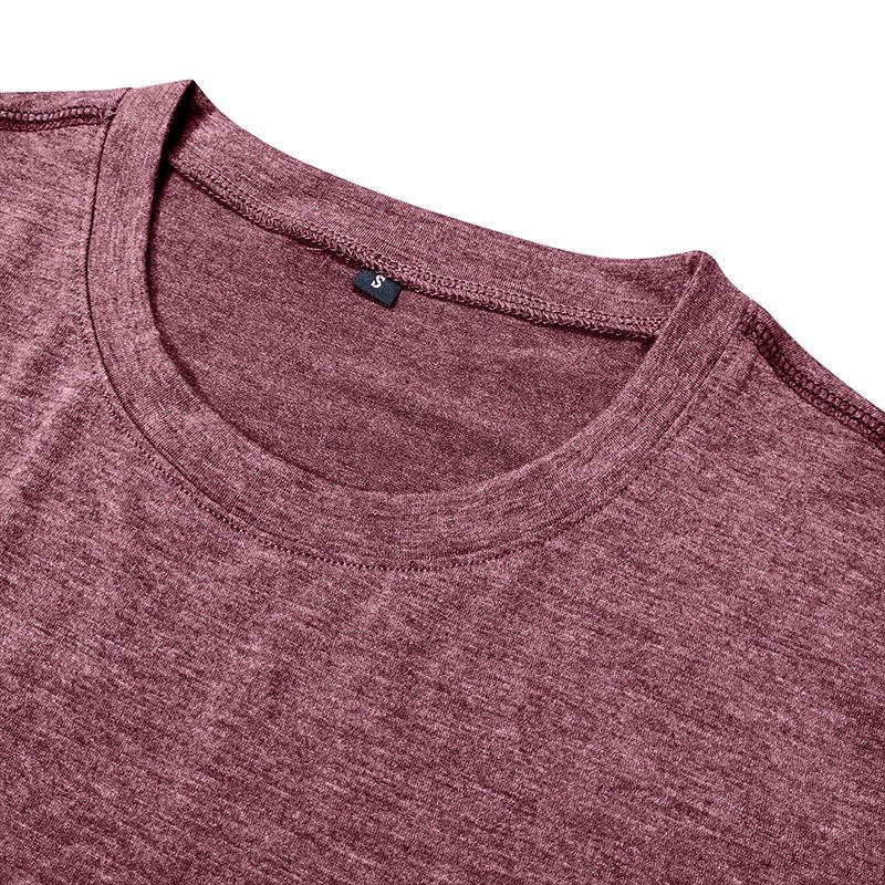 Fashion Men's Collision Round Neck Short-sleeved T-shirt Loose Versatile Tops Trend Casual Body Shirt