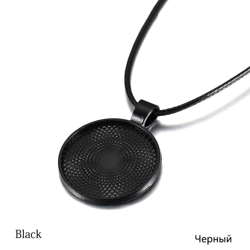 5 шт./лот, 25 мм, основа для кабошона, безели, пустая и восковая нить для ожерелья, основа для кабошона, принадлежности для самостоятельного изготовления ювелирных изделий