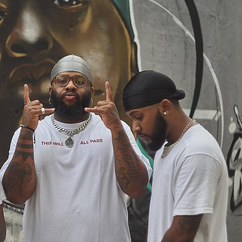 Унисекс Взрослый Сатиновый Ду-раг Дюраг Бандана Шапка Пиратская Шляпа Тюрбан Мужской Хип-хоп Повязка на Голову Байкерский Хэдрэп Женский Головной Убор