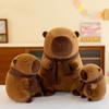 Removable Scarf Scarf Capybara Plush Doll PP Cotton Stuffed Capybara Doll  Birthday Gifts
