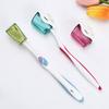 Travel Storage Toothbrush Head Covers Toothbrush Dustproof Protector Cap Bathroom Toothbrush Holder Suction Cup Wall Mount Rack