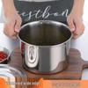 Немагнитный набор кухонных мисок из нержавеющей стали 304: Миска для вкуса, Коробка для специй, Суповая миска, Миска для взбивания яиц, Кастрюля для тушения, Сковорода.