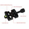 Haoge Screw Knob Clamp Adapter Mount for Quick Release QR Plate Camera Tripod Ball Head Monopod Ball Fits Arca Swiss and Manfrotto RC2 Plates CP-MAS