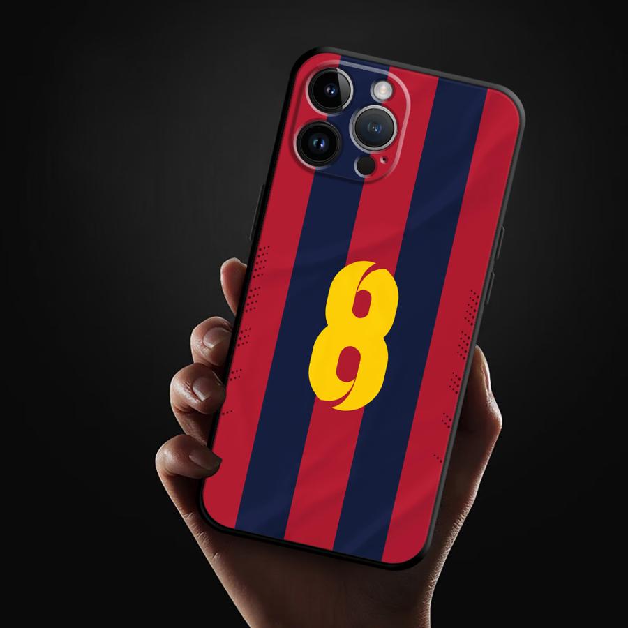 Футбольный номер Funda Чехол для телефона Чехол для телефона для Apple iPhone 17 Pro Max 17e 13 12 14 15 Pro 7 8 Air 11 XR XS MAX 16