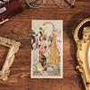 1 Pc Retro Floral Painting Metal Bookmark Hollow Bronzing Bookmark with Tassel Stationery Gifts for Book Club Reader