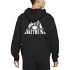 Nike Толстовка с капюшоном на молнии во всю длину, мужские топы, черный CK6742-010