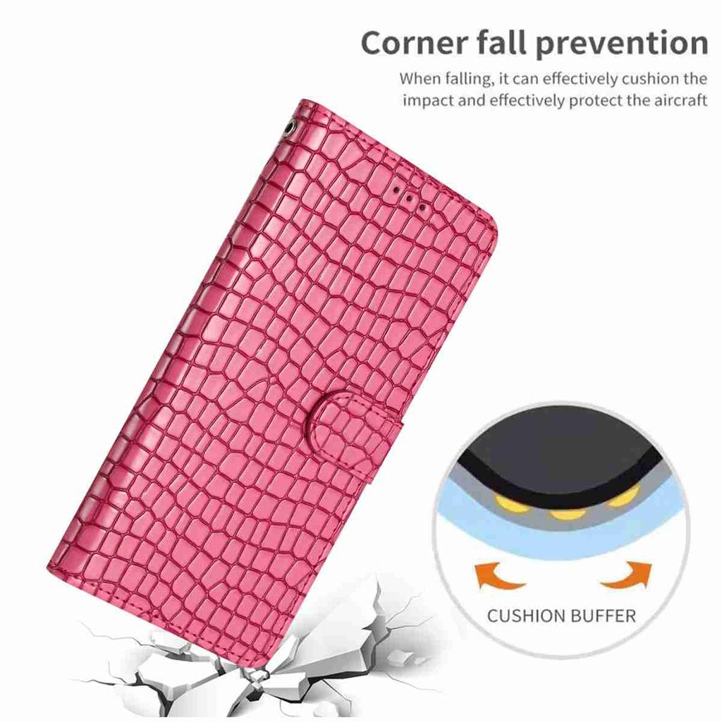 Crocodile Fashion Phone Case for Tecno Series.Infinix Smart 8/itel A70/Camon 20 Pro/Spark 20...,Faux Leather Wallet with Card Slots & Shockproof