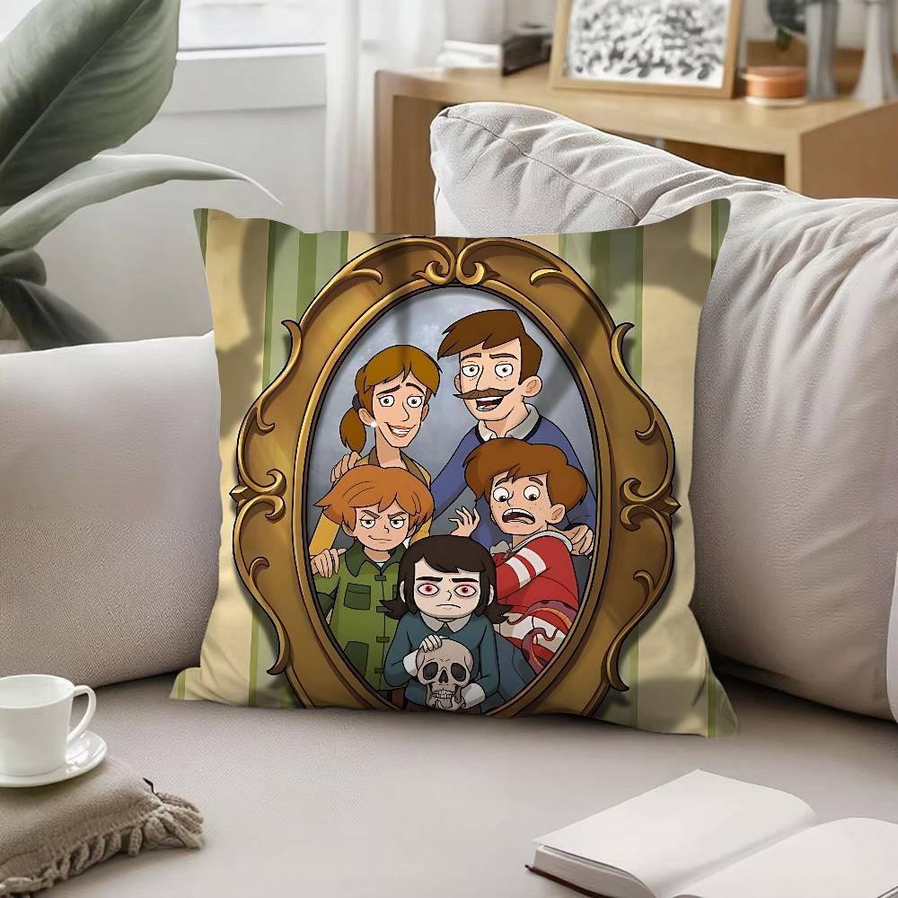 Cool HHaunted Hotel Pillow Case Sofa And Living Room Decorative Cushion Covers Dustproof And Miteproof Invisible Zipper