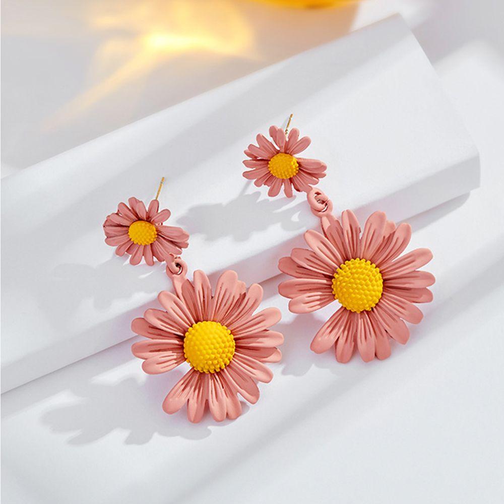 Корейская индивидуальность Милые серьги-ромашки с цветком Серьги-подвески Серьги-подвески Модные ювелирные изделия