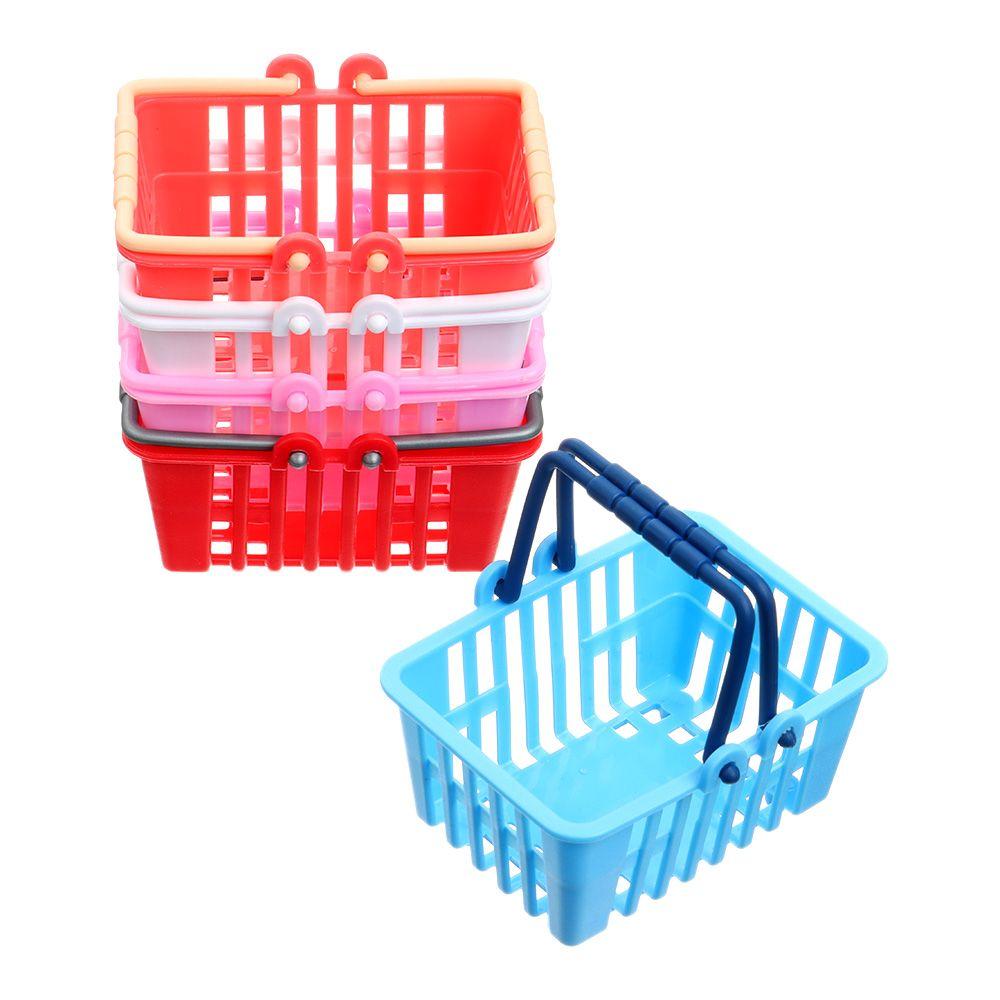 Supermarket Shopping Miniature For Doll House Food Basket Shopping Basket Doll Accessories Mini