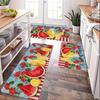 1Pcs Anti Fatigue Kitchen Rugs Watermelon Waterproof Non-Slip Thick Cushioned Kitchen Mat Heavy Duty Comfort Standing Mat for Kitche