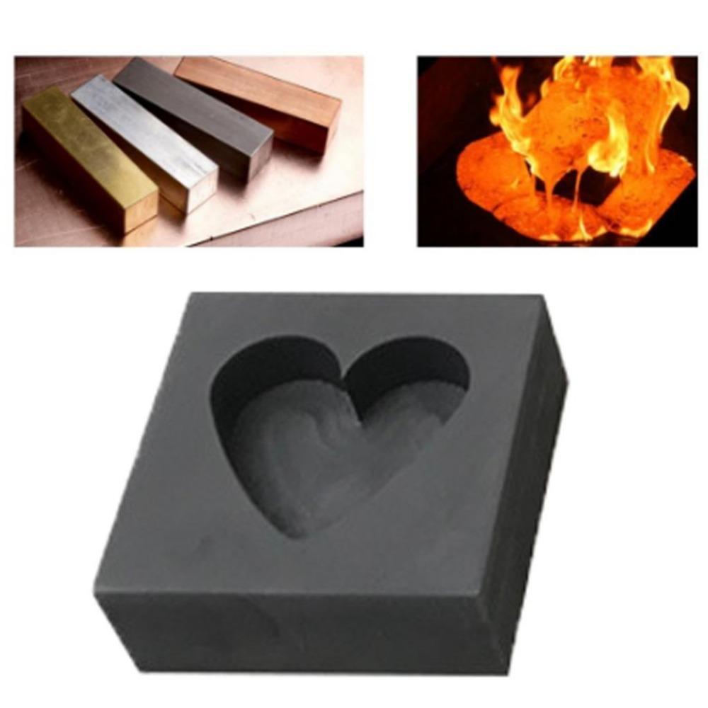 Heart-shaped Melting Refining Mold Grotesque Graphite Casting Mould Melting Crucible Mold