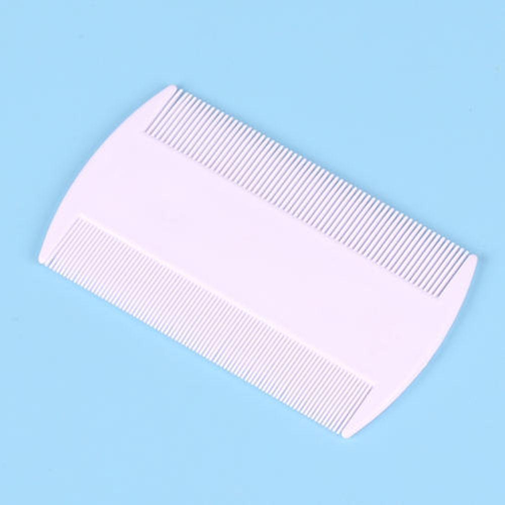 White Double Sided Hair Styling Tools Nit Combs Head Lice Detection Lice Flea Nit Removal Lice Comb