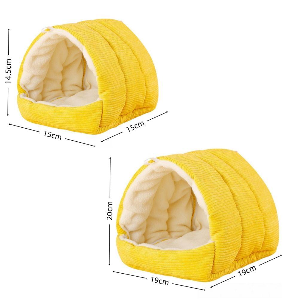 Hanging Pet Bird Bed Warm Cotton Stuffed Bird Hut New Budgie Hammock for Winter