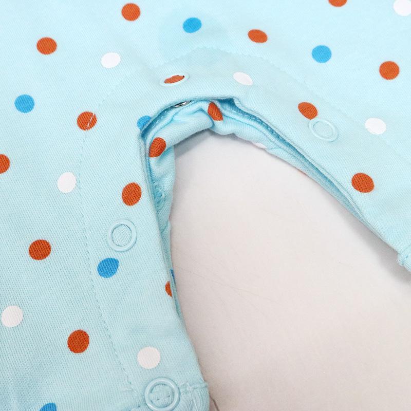 4 Pcs/lot Girls Baby Short Sleeve Romper Infant One Piece Clothing Summer Unisex Newborn Wave Point Clothes Kidswear