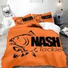 Nash Fishing Logo Duvet Cover Pillowcase Bedding Set Adult Boy Girl Bedroom Decoration Children Gift Single Double Large Size