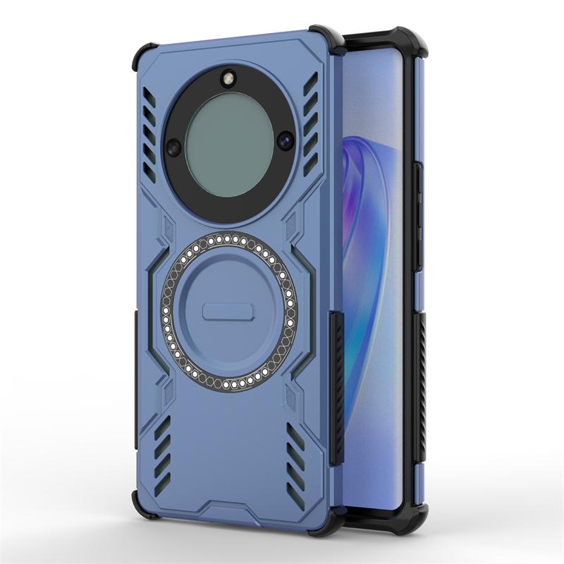 Чехол для Honor X9A Для Honor X9A Противоударная броня ПК Магнитная адсорбция Беспроводная зарядка Задняя крышка Для Honor X9A Чехол 6,67 дюйма