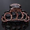 Fashion Korean Women New Rhinestone Crystal Acrylic Hair Clips Hair Claws Crab Clamp Banana Grips