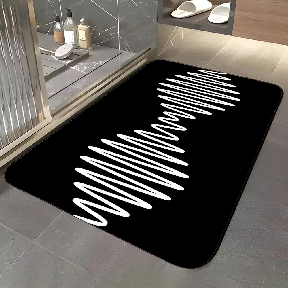 band A-Arctic Monkeys Floor Mat Soft Flannel Entrance Door Mat Non Slip Absorbent Bathroom Bedroom Floor Rug