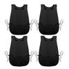 4 Pack Cobbler Apron with 2 Pockets, Waterproof Art Smock for Women, Men, Cleaning, Painting, Housekeeping, Work Black