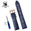 Genuine Leather Watchbands 12/14/16/18/20/22/24 Mm Watch Band Strap Steel Pin Buckle High Quality Wrist Belt Bracelet + Tool