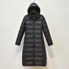 Autumn Winter Down Jacket Women Hooded Zipper Warm Down White Coats Long Sleeve Slim Clothes Long Down Coats