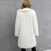 Factory Sell 2023 Spring Autumn Winter Long Faux Fur Coat Women Plush Jacket Ladies Wihite Fluffy Jacket Long Sleeve Fashion Outerwear