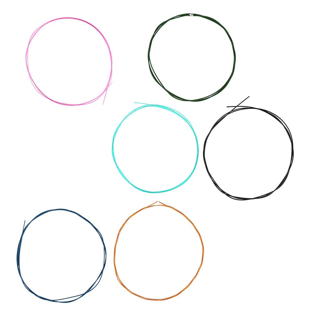 6шт/набор красочных нейлоновых струн нормального натяжения из сплава для классической гитары