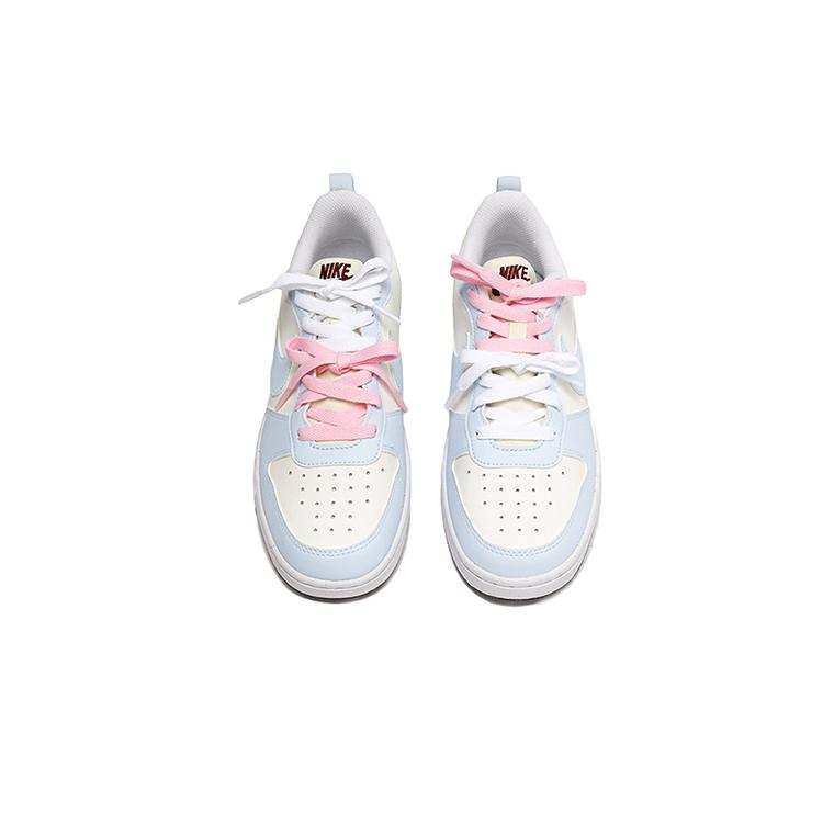 Nike Кеды для скейтбординга Court Borough Женские Низкие Розовый/Белый/Синий FV8120-141(Команда15-)