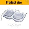 30Pcs Double Compartment Condiment Container with Lid food-grade PP Snack Containers for to-go Sauce Sampling Travel Snack