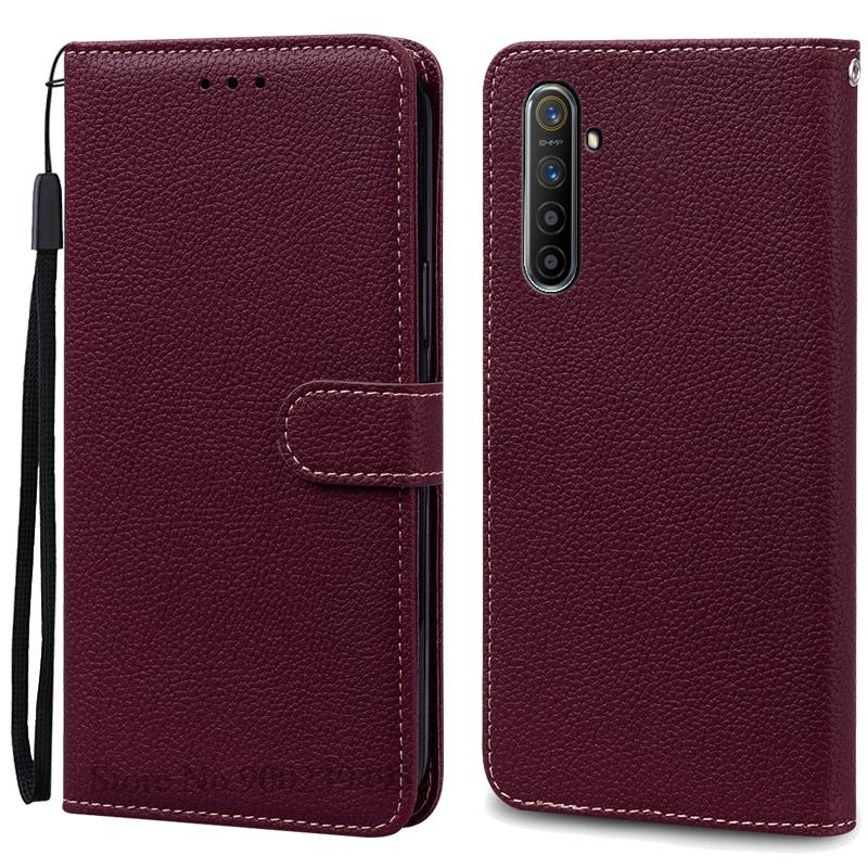 Для Realme X2 Чехол Силиконовый Мягкий Кожаный Чехол-Книжка с Кошельком Для OPPO Realme X2 Чехол Realme X 2 Чехол для Телефона Накладка Футляры