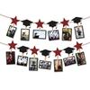 Black Gold Graduation Photo Banner Celebrate Graduation Hanging Decor  Party Favors