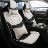 Полностью закрывающие чехлы на сиденья из льняной ткани для Nissan Altima - Универсальная посадка, Все сезоны, Комплект на 5 мест.