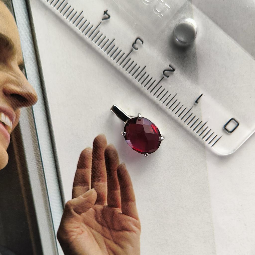 Серебряная подвеска с гранатом nano 2.188ct (60002409)