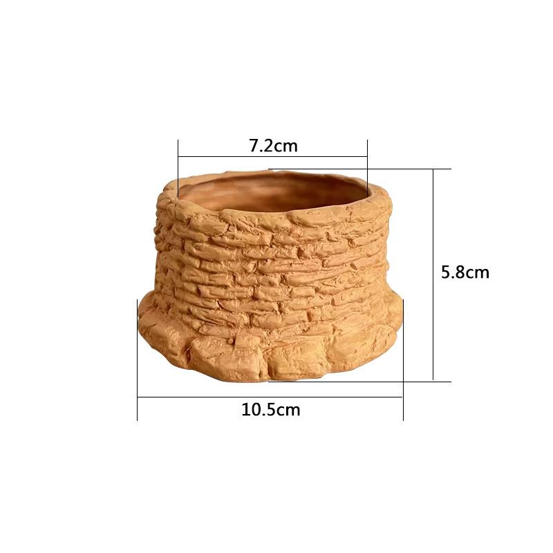 Terracotta & White Ceramic Self‑Watering Spike Automatic Plant Waterer for Potted Plants