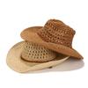 Hollow Cowboy Hat Handmade Sun Protection Hat Fashion Straw Hat