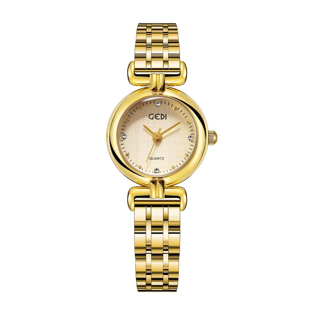 Cloth Surface Women'S Watch Niche High-End Sense Medieval Watch Women'S Waterproof Stainless Steel Quartz Watch